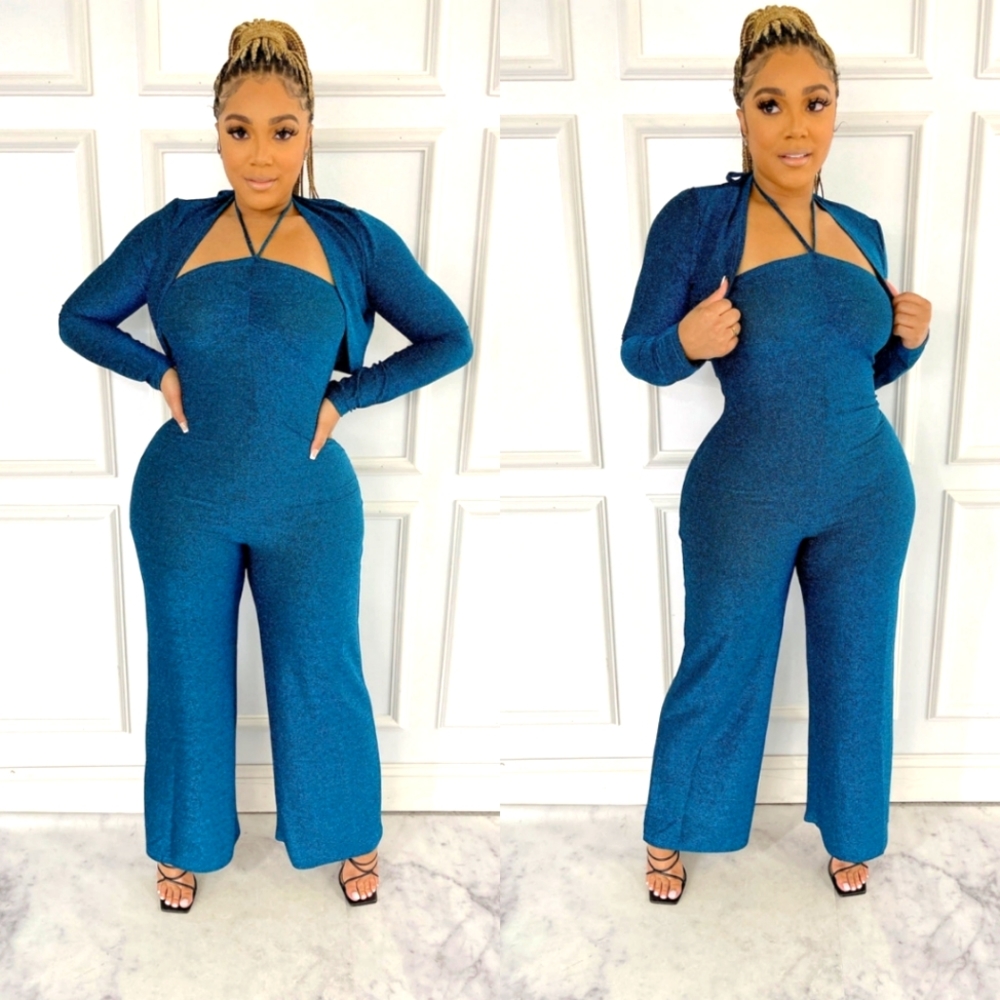 Tube Jumpsuit with Bolero Set